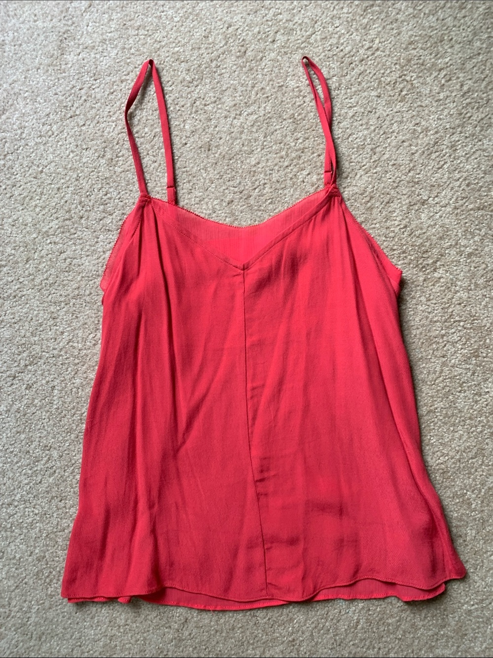 Gentle Fawn Coral Red Spaghetti Strap Cami